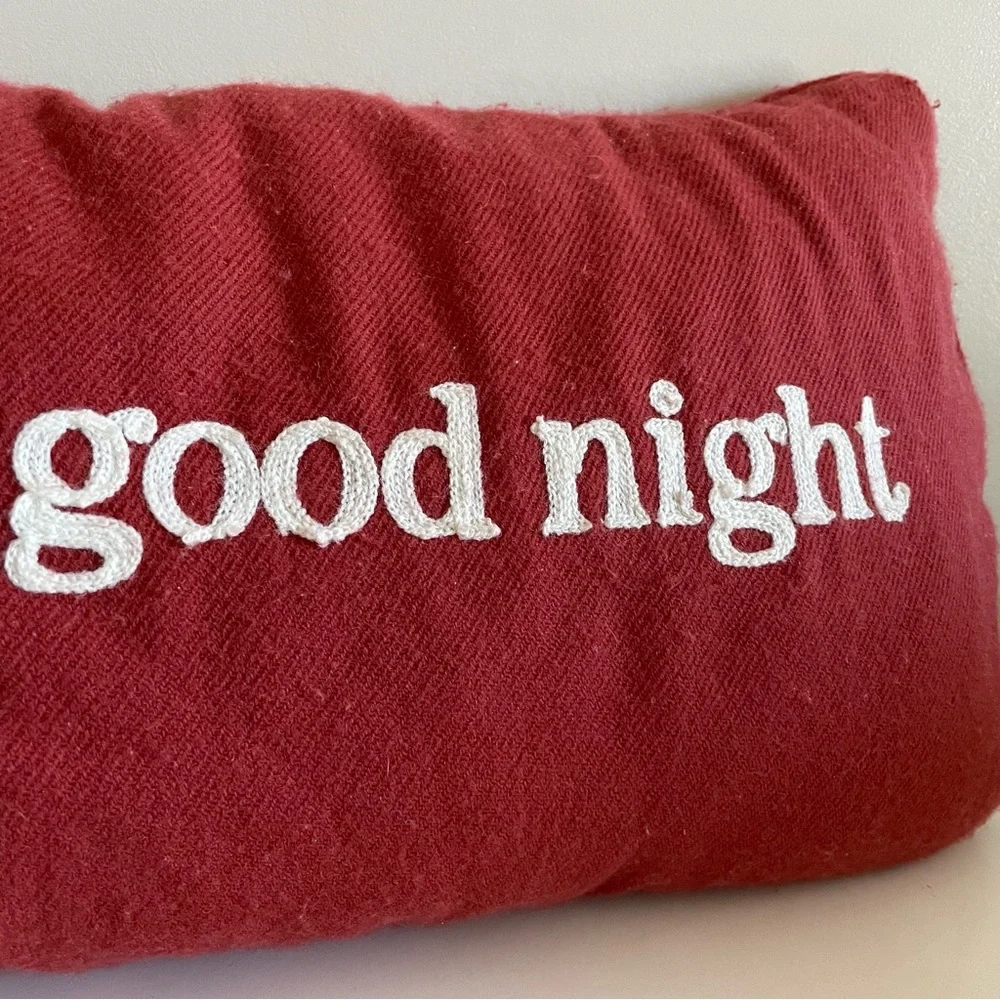🎄🎅🏻🎁”…and to all a good nigh”red Christmas decor throw decorative pillow